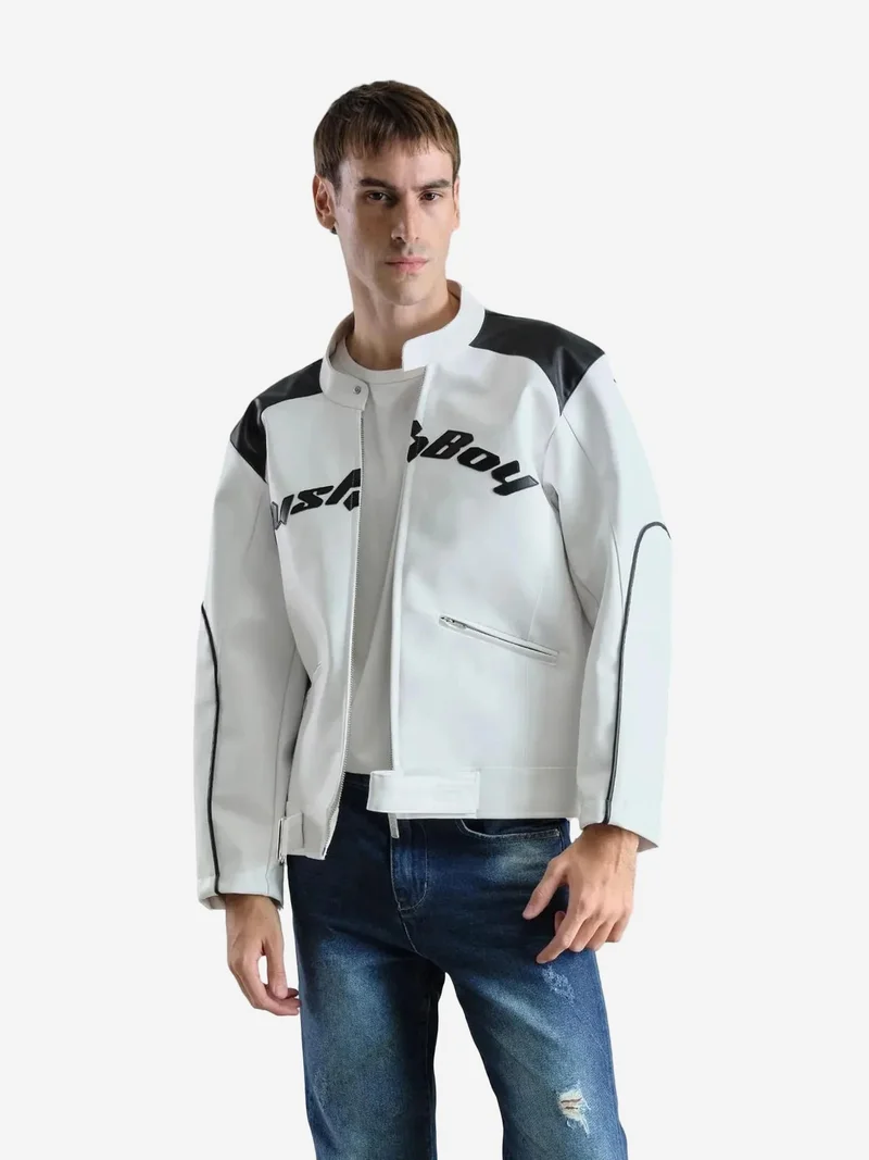 جيستو GIESTO Full-Zip Biker Jacket
